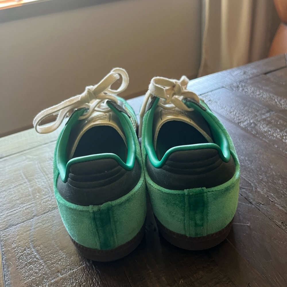 Adidas Samba Teal and Gold Sneakers - Picture 6 of 6
